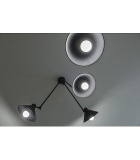 Altea Multi Arm Semi Flush Ceiling Lamp Black Structure-2
