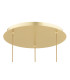 Aruba Cluster Pendant Ceiling 3 Light White-Brown (Marble Colour) Brushed Brass-5