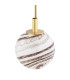 Aruba Cluster Pendant Ceiling 5 Light White-Brown (Marble Colour) Brushed Brass-4