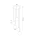 Aruba Cluster Pendant Ceiling 5 Light White-Brown (Marble Colour) Brushed Brass-5