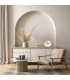 Aruba Globe Table Lamp White-Brown (Marble Colour) Brushed Brass-3