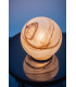 Aruba Globe Table Lamp White-Brown (Marble Colour) Brushed Brass-4