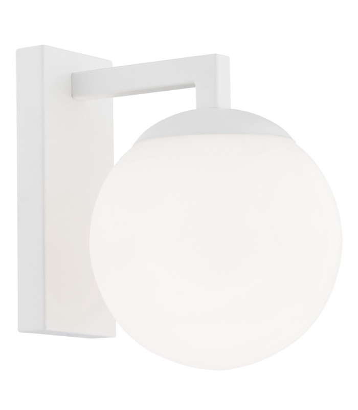 Aspen Wall Lamp Opal Matt White Structure-1