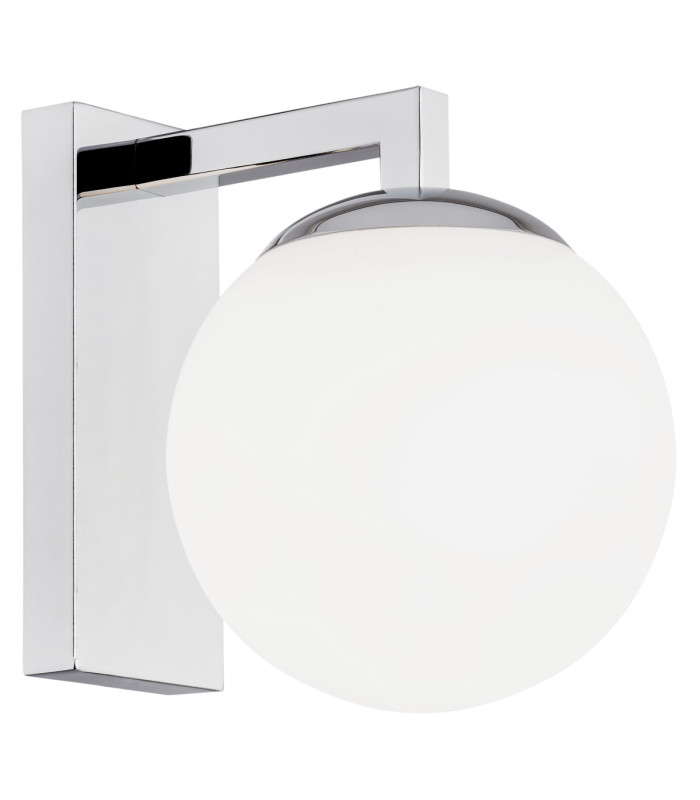 Aspen Wall Lamp Opal Matt Chrome-1