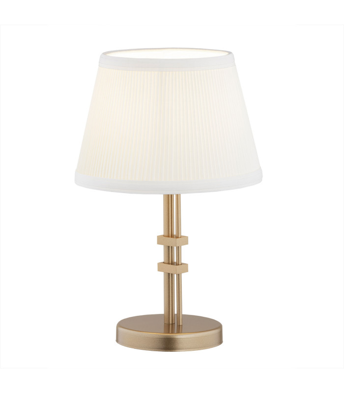 Atrani Table Lamp With Round Tapered Shade Cream Old Gold-1