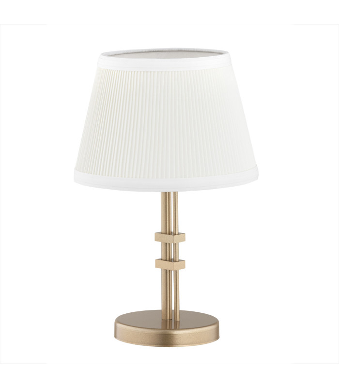 Atrani Table Lamp With Round Tapered Shade Cream Old Gold-2