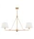 Atrani Multi Arm Pendant Ceiling 2 Light Cream Old Gold-1
