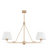 Atrani Multi Arm Pendant Ceiling 2 Light Cream Old Gold-2