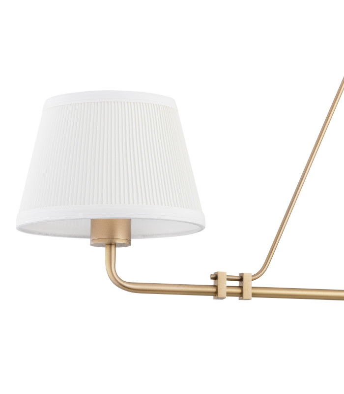 Atrani Multi Arm Pendant Ceiling 2 Light Cream Old Gold-3