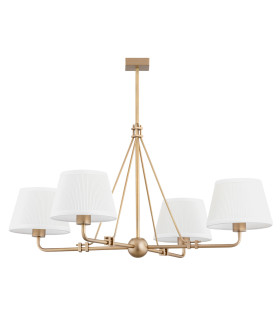 Atrani Multi Arm Pendant Ceiling 4 Light Cream Old Gold-2
