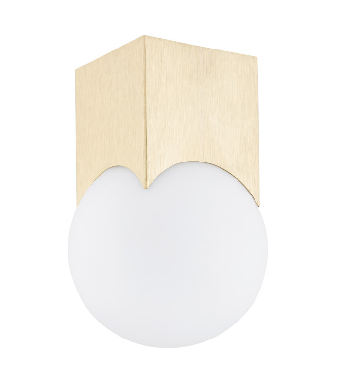 Austin Surface Mounted Downlight Opal Matt Brushed Brass-2