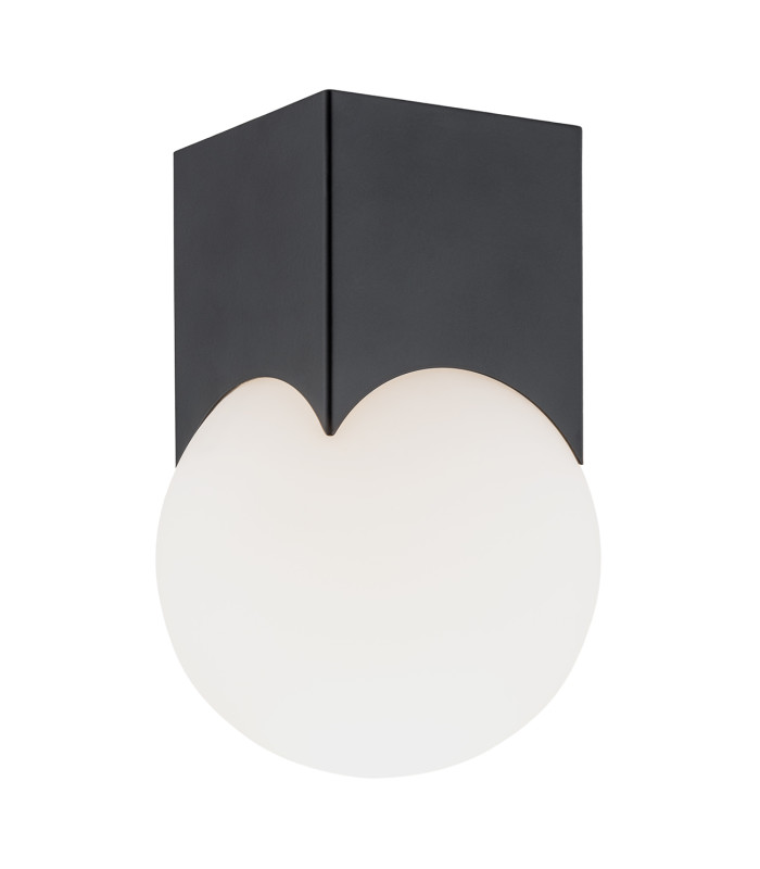 Austin Surface Mounted Downlight Opal Matt Black Matt-1