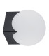 Austin Wall Lamp Opal Matt Black Matt-2