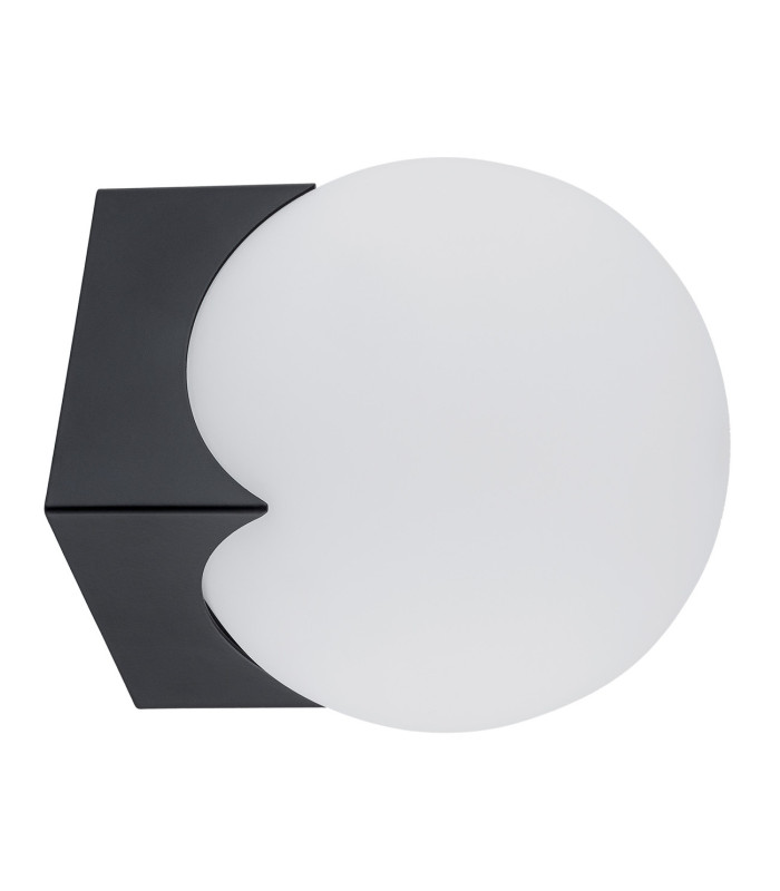Austin Wall Lamp Opal Matt Black Matt-2