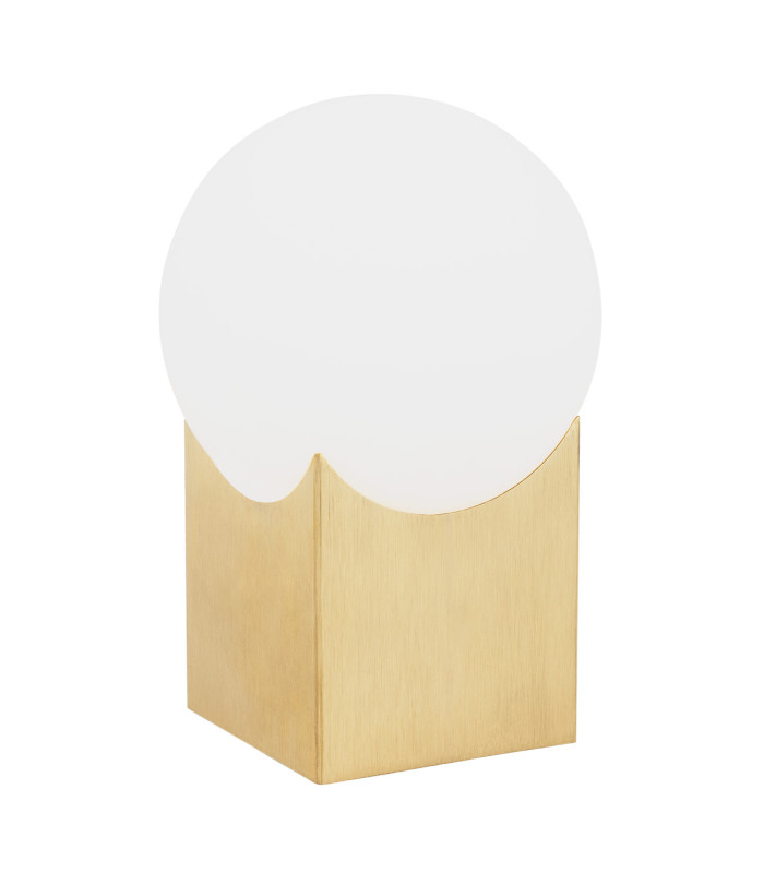 Austin Globe Table Lamp Opal Matt Brushed Brass-1