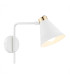 Avalone Dome Wall Lamp White Structure Brass Elements V1-1