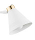 Avalone Dome Wall Lamp White Structure Brass Elements V1-3