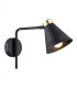 Avalone Dome Wall Lamp Black Structure Brass Elements V1-1