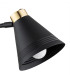 Avalone Dome Wall Lamp Black Structure Brass Elements V1-3