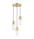 Burgos Cluster Pendant Ceiling 3 Light Opal Matt Brass Steel-1