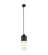 Burgos Slim Pendant Ceiling Light Opal Matt Black Structure