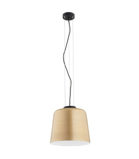 Berkley Dome Pendant Ceiling Light Gold White El. Black Structure-2
