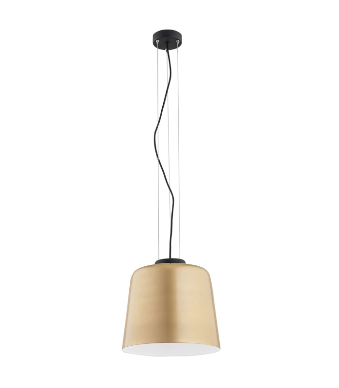 Berkley Dome Pendant Ceiling Light Gold White El. Black Structure-2