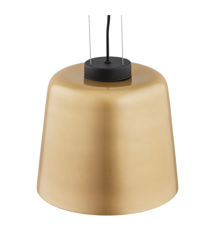 Berkley Dome Pendant Ceiling Light Gold White El. Black Structure-4