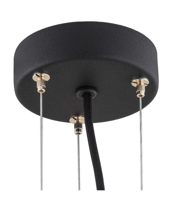 Berkley Dome Pendant Ceiling Light Gold White El. Black Structure-5