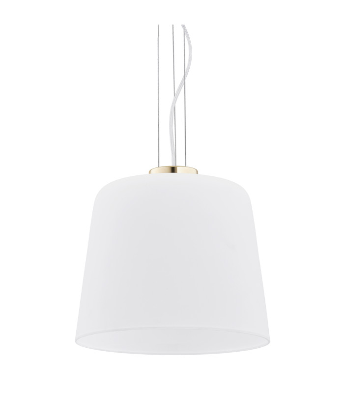 Berkley Dome Pendant Ceiling Light Opal Matt Brass Elements-3