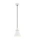 Beverly Dome Pendant Ceiling Light White Structure Brass Elements-1