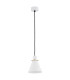 Beverly Dome Pendant Ceiling Light White Structure Brass Elements-2