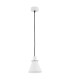 Beverly Dome Pendant Ceiling Light White Structure Chrome Elements-2