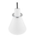 Beverly Dome Pendant Ceiling Light White Structure Chrome Elements-4