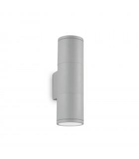 2 Light Outdoor Wall Light Grey IP44 - 1