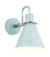 Beverly Dome Wall Lamp Blue Matt Chrome Elements-1