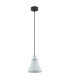 Beverly Dome Pendant Ceiling Light Blue Matt Chrome Elements-2