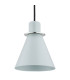 Beverly Dome Pendant Ceiling Light Blue Matt Chrome Elements-3