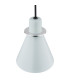 Beverly Dome Pendant Ceiling Light Blue Matt Chrome Elements-4