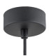 Beverly Dome Pendant Ceiling Light Blue Matt Chrome Elements-5