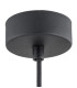Beverly Dome Pendant Ceiling Light Black Structure Brass Elements-5