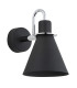Beverly Dome Wall Lamp Black Structure Chrome Elements-2