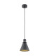 Beverly Dome Pendant Ceiling Light Black Structure Chrome Elements-1