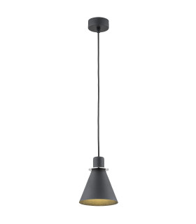 Beverly Dome Pendant Ceiling Light Black Structure Chrome Elements-1