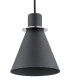 Beverly Dome Pendant Ceiling Light Black Structure Chrome Elements-3