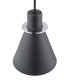 Beverly Dome Pendant Ceiling Light Black Structure Chrome Elements-4