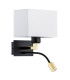 Bill Reading Wall Light White Black Matt Brass Elements 3000K-2