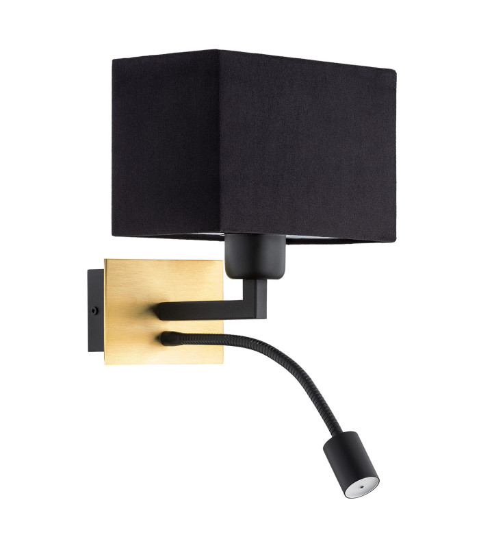 Bill Reading Wall Light Black Brushed Brass Black Matt 3000K-2