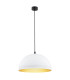 Bonita Dome Pendant Ceiling Light White Gold Inside-1