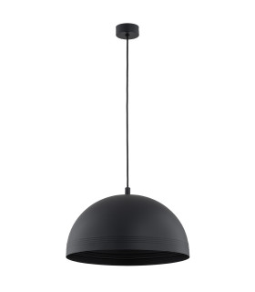 Bonita Dome Pendant Ceiling Light Black Gold Inside-2